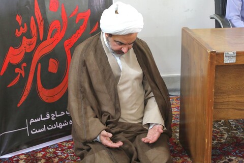 مراسم تکریم و معارفه فرمانده پایگاه مقاومت بسیج مدرسه علمیه مصلی یزد