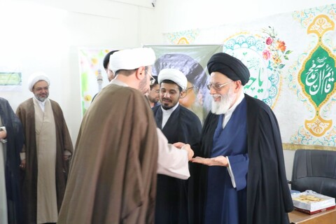 مراسم تکریم و معارفه فرمانده پایگاه مقاومت بسیج مدرسه علمیه مصلی یزد