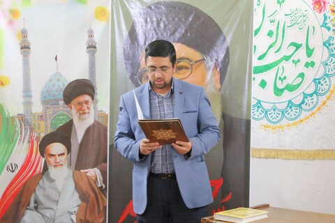 مراسم تکریم و معارفه فرمانده پایگاه مقاومت بسیج مدرسه علمیه مصلی یزد