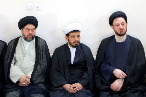 مراسم تکریم و معارفه فرمانده پایگاه مقاومت بسیج مدرسه علمیه مصلی یزد