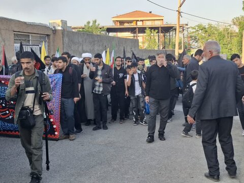 تصاویر/پیاده‌روی طلاب حوزه علمیه تهران به اردهال در شب شهادت امام صادق(ع)