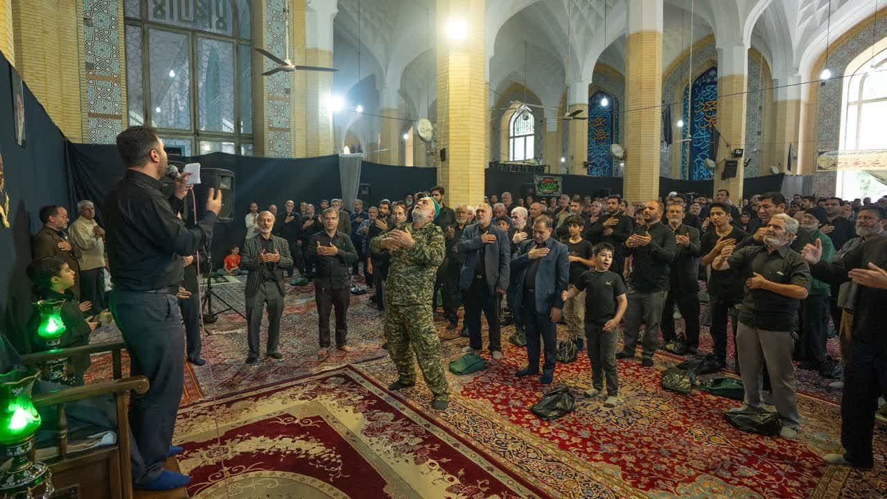تصاویر/ مراسم عزاداری شهادت امام جعفر صادق (ع) در مصلی کرج