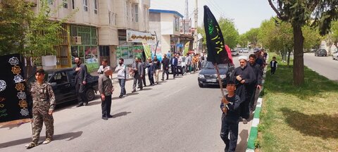 تصاویر/ دسته عزاداری شهادت امام جعفر صادق علیه السلام  در شهر کشاورز