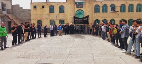 تصاویر/ دسته عزاداری شهادت امام جعفر صادق علیه السلام  در شهر کشاورز