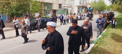 تصاویر/ دسته عزاداری شهادت امام جعفر صادق علیه السلام  در شهر کشاورز