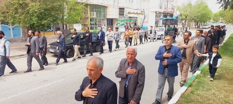 تصاویر/ دسته عزاداری شهادت امام جعفر صادق علیه السلام  در شهر کشاورز
