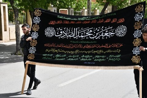 تصاویر/ عزاداری خیابانی سالروز شهادت امام صادق (ع) در خوی