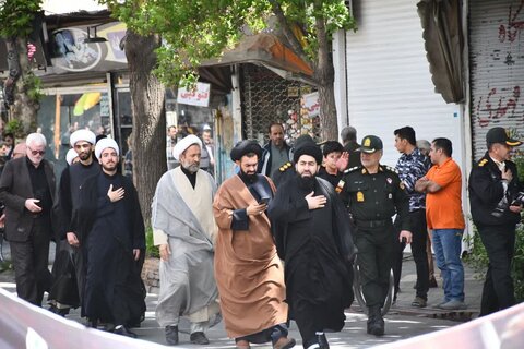 تصاویر/ عزاداری خیابانی سالروز شهادت امام صادق (ع) در خوی