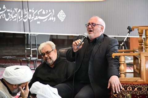 تصاویر/ مراسم عزاداری شهادت امام صادق (ع) در بقعه متبرکه شیخ نوایی خوی