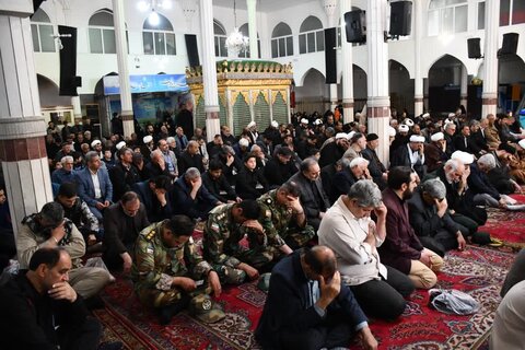 تصاویر/ مراسم عزاداری شهادت امام صادق (ع) در بقعه متبرکه شیخ نوایی خوی