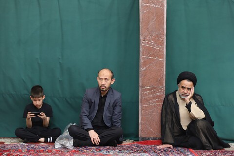 تصاویر/ مراسم عزاداری روز شهادت امام جعفر صادق (ع) در دفتر آیت الله العظمی مکارم شیرازی