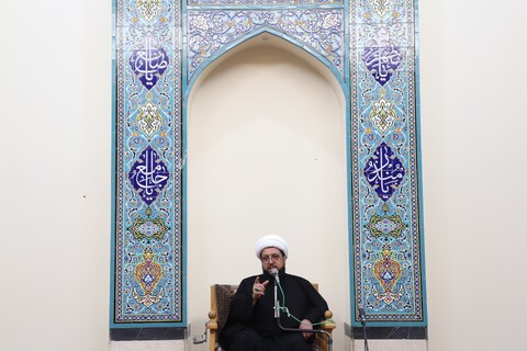 تصاویر/ مراسم عزاداری روز شهادت امام جعفر صادق (ع) در دفتر آیت الله العظمی مکارم شیرازی