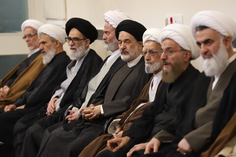 تصاویر/ مراسم عزاداری روز شهادت امام جعفر صادق (ع) در دفتر آیت الله العظمی مکارم شیرازی