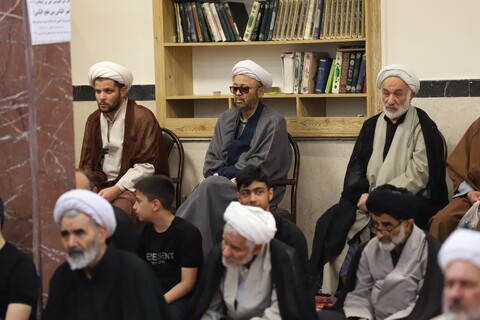 تصاویر/ مراسم عزاداری روز شهادت امام جعفر صادق (ع) در دفتر آیت الله العظمی مکارم شیرازی