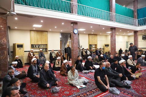 تصاویر/ مراسم عزاداری روز شهادت امام جعفر صادق (ع) در دفتر آیت الله العظمی مکارم شیرازی
