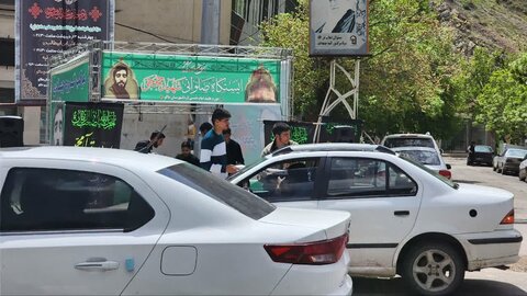 تصاویر/ ایستگاه صلواتی مدرسه علمیه ماکو در سالروز شهادت امام صادق (ع)