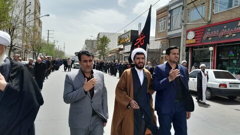 تصاویر/ عزاداری مردم تکاب در سوگ امام صادق (ع)