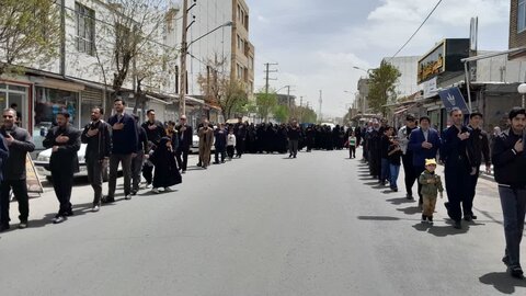 تصاویر/ عزاداری مردم تکاب در سوگ امام صادق (ع)