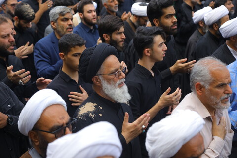 تصاویر / دسته عزای روز شهادت امام جعفر صادق (ع) با حضور آیت الله العظمی وحید خراسانی