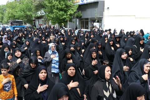 تصاویر حرکت دسته عزاداری از مدرسه علمیه امام صادق(ع) به سمت حرم مطهر امام زاده جعفر(ع)بروجرد