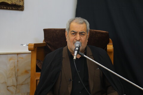 تصاویر / مراسم عزاداری روز شهادت امام جعفر صادق (ع) در دفتر آیت الله العظمی نوری همدانی