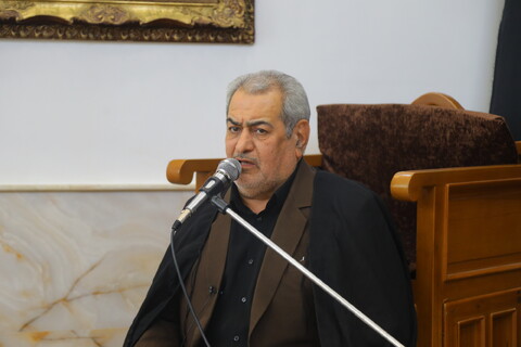 تصاویر / مراسم عزاداری روز شهادت امام جعفر صادق (ع) در دفتر آیت الله العظمی نوری همدانی