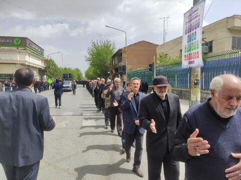 تصاویر/ عزاداری مردم شهرستان نقده در سالروز شهادت امام صادق (ع)