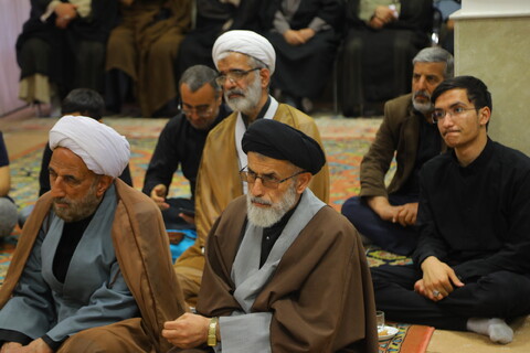 تصاویر / مراسم عزاداری روز شهادت امام جعفر صادق (ع) در دفتر آیت الله العظمی جوادی آملی