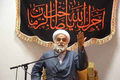 تصاویر / مراسم عزاداری روز شهادت امام جعفر صادق (ع) در دفتر آیت الله العظمی جوادی آملی