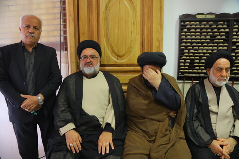 تصاویر / مراسم عزاداری روز شهادت امام جعفر صادق (ع) در دفتر آیت الله العظمی جوادی آملی