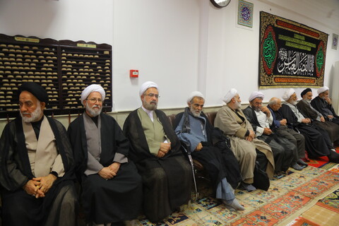 تصاویر / مراسم عزاداری روز شهادت امام جعفر صادق (ع) در دفتر آیت الله العظمی جوادی آملی