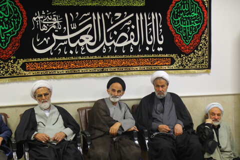 تصاویر / مراسم عزاداری روز شهادت امام جعفر صادق (ع) در دفتر آیت الله العظمی جوادی آملی