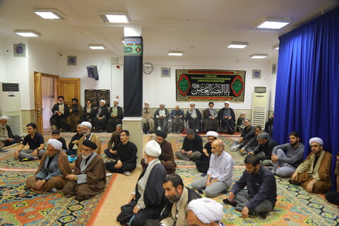 تصاویر / مراسم عزاداری روز شهادت امام جعفر صادق (ع) در دفتر آیت الله العظمی جوادی آملی