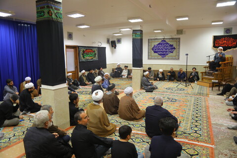 تصاویر / مراسم عزاداری روز شهادت امام جعفر صادق (ع) در دفتر آیت الله العظمی جوادی آملی