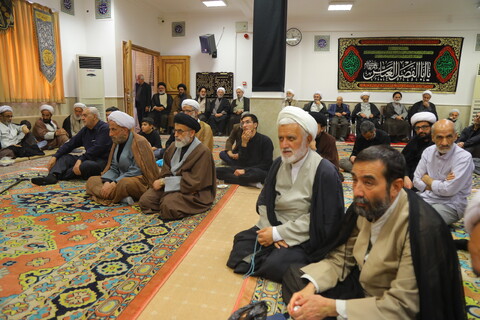 تصاویر / مراسم عزاداری روز شهادت امام جعفر صادق (ع) در دفتر آیت الله العظمی جوادی آملی