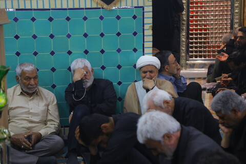 تصاویر / مراسم عزاداری روز شهادت امام جعفر صادق (ع) در امامزاده علی بن جعفر (ع)