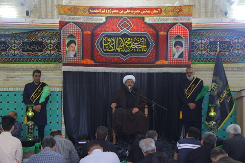 تصاویر / مراسم عزاداری روز شهادت امام جعفر صادق (ع) در امامزاده علی بن جعفر (ع)