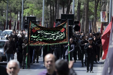 تصاویر/ مراسم عزاداری شهادت امام جعفر صادق (ع) در حوزه علمیه سفیران بیرجند