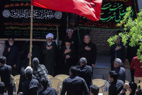 تصاویر/ مراسم عزاداری شهادت امام جعفر صادق (ع) در حوزه علمیه سفیران بیرجند