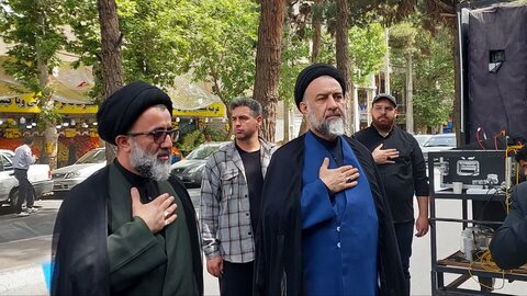 تصاویر دسته عزاداری مدرسه علمیه امام جعفر صادق(ع) شهریار در عزای صادق آل محمد(ص)