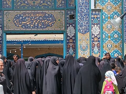 تصاویر/کاروان عزاداری شهادت امام صادق علیه‌السلام در ساوه