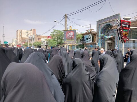 تصاویر/کاروان عزاداری شهادت امام صادق علیه‌السلام در ساوه