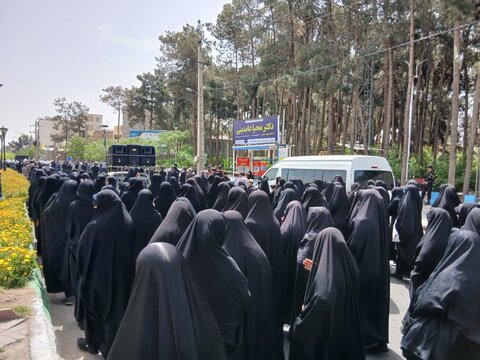 تصاویر/کاروان عزاداری شهادت امام صادق علیه‌السلام در ساوه