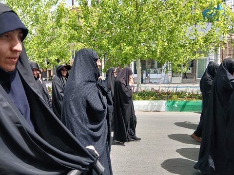 تصاویر/کاروان عزاداری شهادت امام صادق علیه‌السلام در ساوه