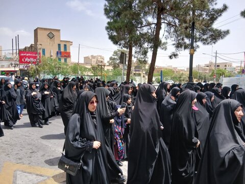 تصاویر/کاروان عزاداری شهادت امام صادق علیه‌السلام در ساوه