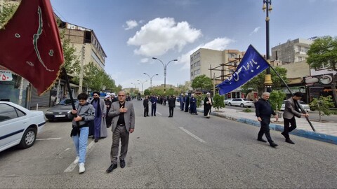 تصاویر/ عزاداری خیابانی به مناسبت سالروز شهادت امام جعفر صادق علیه السلام در اهر