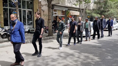 تصاویر/ عزاداری خیابانی به مناسبت سالروز شهادت امام جعفر صادق علیه السلام در اهر