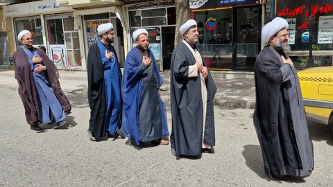 تصاویر/ عزاداری خیابانی به مناسبت سالروز شهادت امام جعفر صادق علیه السلام در اهر