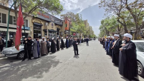 تصاویر/ عزاداری خیابانی به مناسبت سالروز شهادت امام جعفر صادق علیه السلام در اهر