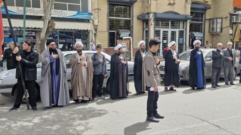 تصاویر/ عزاداری خیابانی به مناسبت سالروز شهادت امام جعفر صادق علیه السلام در اهر